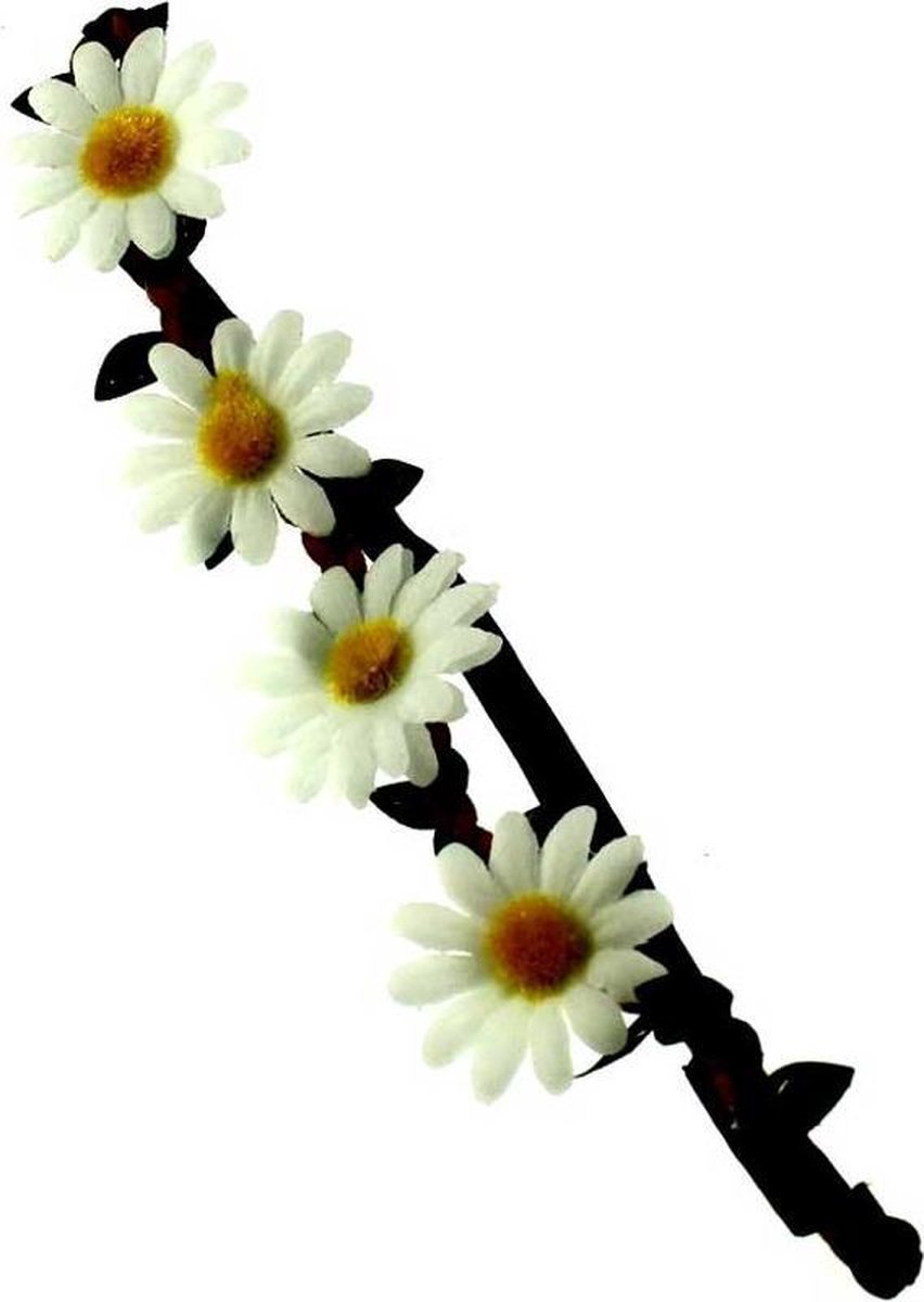 Zacs Alter Ego Haarband Daisy white elastic Wit